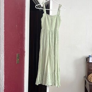 Sage Green Sleeveless Sundress